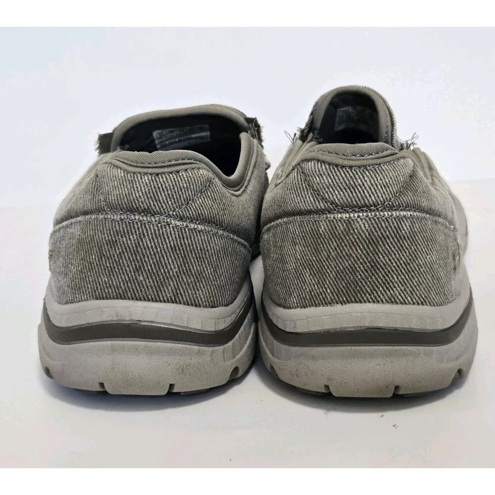 Skechers Shoes Mens 11 Creston Moseco Taupe Slip-On Memory Foam